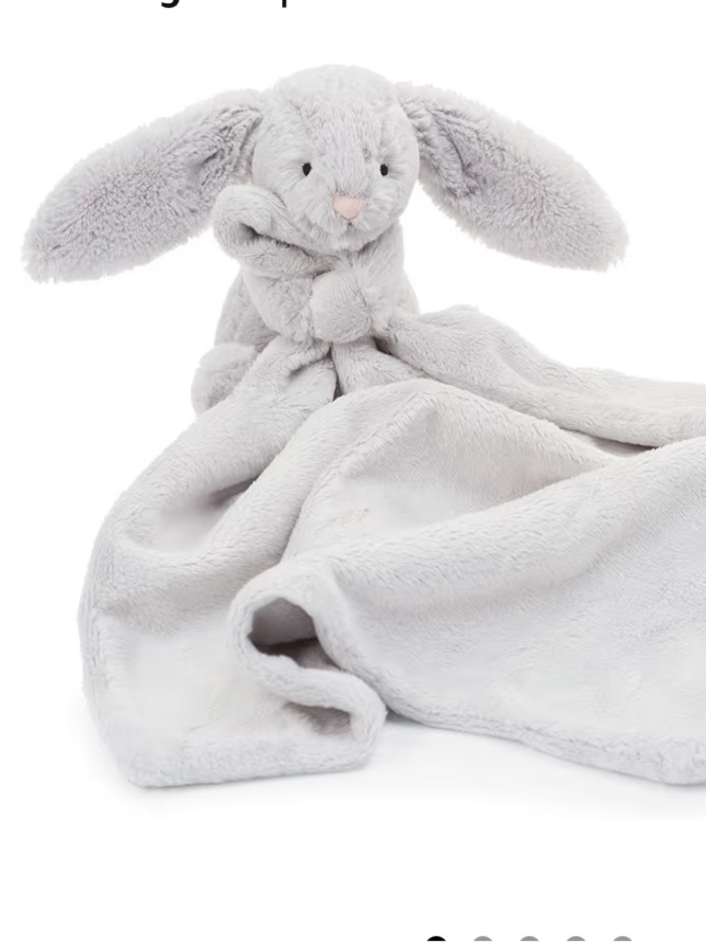 Jellycat Soft Grey Bunny lovey